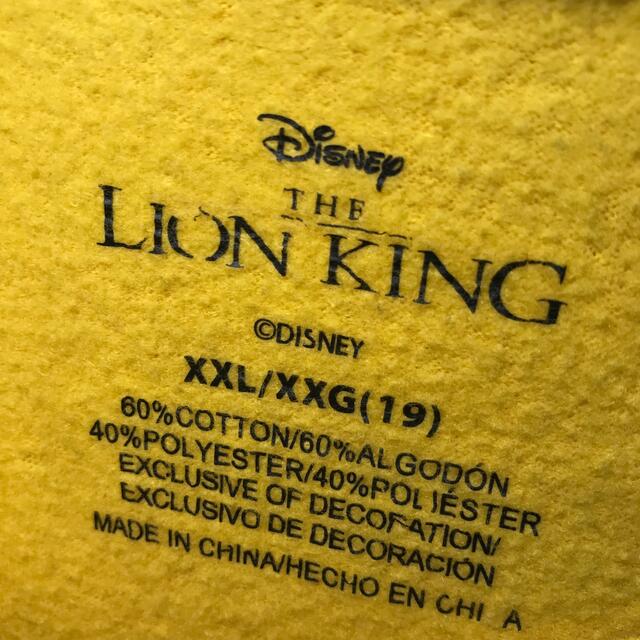 Disney(ディズニー)の【希少】ライオンキング LION KING スウェット 3L 黄色 ヴィンテージ レディースのトップス(トレーナー/スウェット)の商品写真