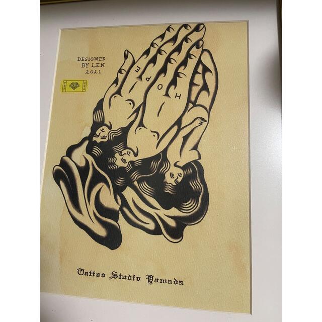 TATOO STUDIO YAMADA ポスター Praying Hands - 絵画