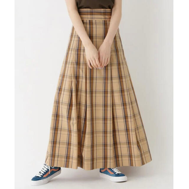 Bshop(ビショップ)の【scye】チェックロングスカート レディースのスカート(ロングスカート)の商品写真