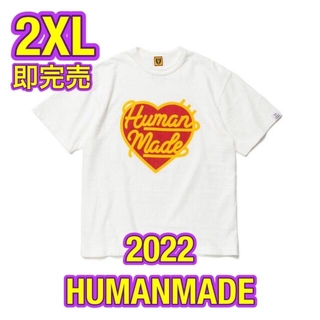 ヒューマンメイド(HUMAN MADE)のHUMANMADE ヒューマンメイド ハートTシャツ ホワイト 2XL(Tシャツ/カットソー(半袖/袖なし))