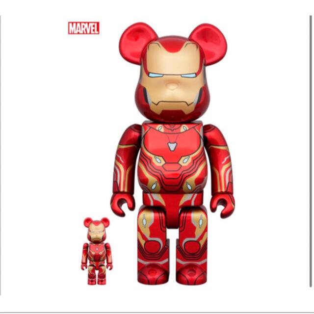 BE@RBRICK(ベアブリック)のBE@RBRICK IRON MAN MARK 50  100％ & 400％ ハンドメイドのおもちゃ(フィギュア)の商品写真