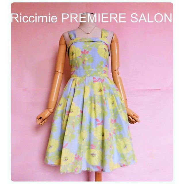 Riccimie New York(リッチミーニューヨーク)の【リッチミー　プレミアサロン】上品花柄ワンピース☆フィット&フレア レディースのワンピース(ひざ丈ワンピース)の商品写真