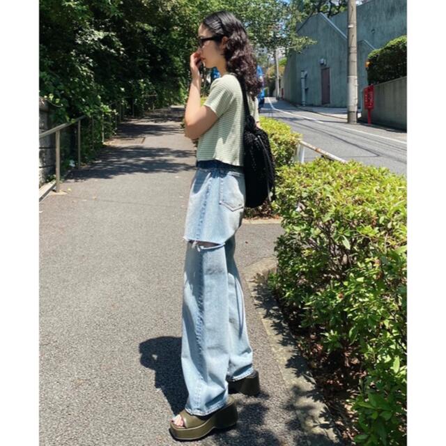 moussy - 25☆MOUSSY THIGH SLIT LOOSE STRAIGHT デニムの通販 by n&k ...