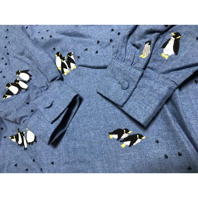 マーブルシュッド marble sud ペンギン 刺繍 トップス