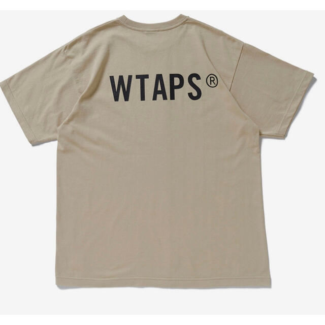 W)taps(ダブルタップス)の22ss WTAPS STANDART SS COTTON TEE ベージュ M メンズのトップス(Tシャツ/カットソー(半袖/袖なし))の商品写真