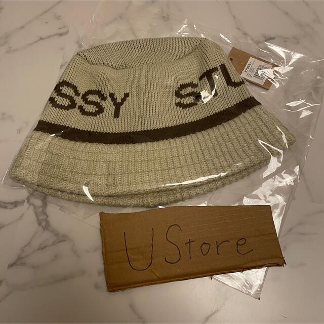 stussy JACQUARD KNIT BUCKET HAT L/XL-