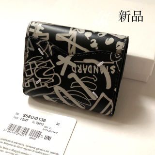 マルタンマルジェラ(Maison Martin Margiela)の新品 メゾン マルジェラ グラフィック ペイント エンベロープ 三つ折り 財布(折り財布)