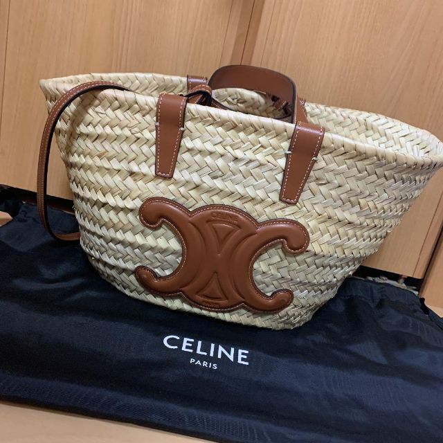 最安値挑戦! celine - セリーヌ カゴバッグ トリオンフ かごバッグ+