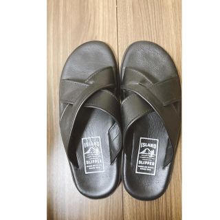 アイランドスリッパ(ISLAND SLIPPER)のアイランドスリッパ　黒色サンダル　26.0cm(サンダル)