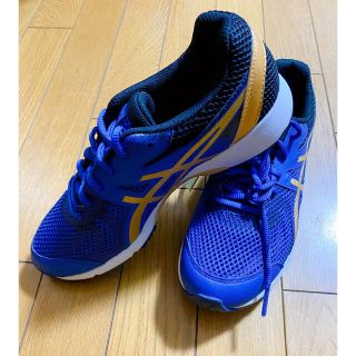 アシックス(asics)の★レーザービーム★ 人気のブルー  25.0センチ 運動靴 紐靴(スニーカー)