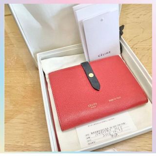 セリーヌ(celine)のセリーヌ財布　赤　SELINE　折財布　SELINE コンパクト財布(財布)