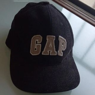 ギャップ(GAP)の美品・GAPコーデュロイキャップ♡ブラック♡(キャップ)