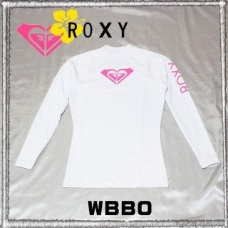 ロキシー(Roxy)の新品　ロキシー　長袖ラッシュガード  WH WHT USサイズ　L(サーフィン)