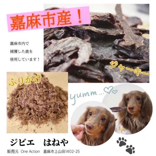 鹿肉ジャーキー　　200g その他のペット用品(ペットフード)の商品写真