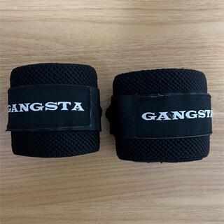 gangsta ギャングスタ　リストラップ　ブラック(トレーニング用品)