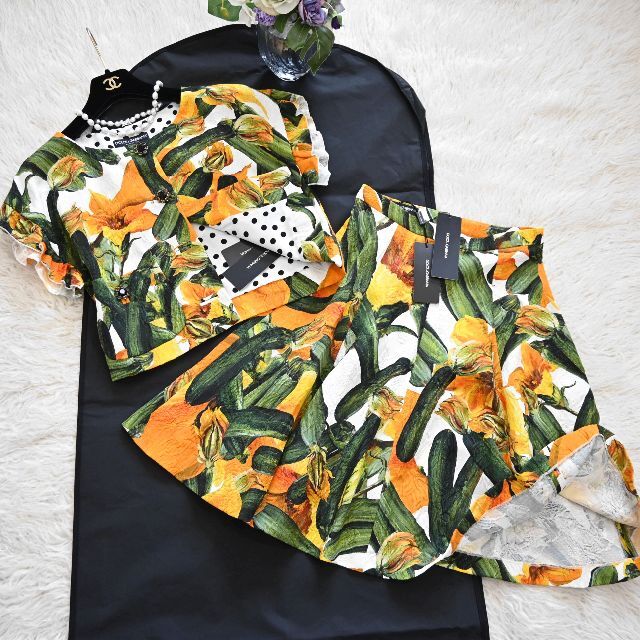 ☆DOLCE&GABBANA☆新品タグ付☆ふくれ織☆シルク☆セットアップ | www