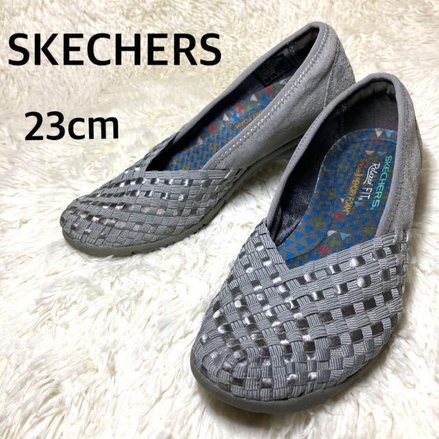 SKECHERS(スケッチャーズ)のSKECHERS スケッチャーズ Relaxed FIT グレー 23cm レディースの靴/シューズ(スリッポン/モカシン)の商品写真