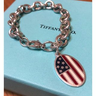 【TIFFANY&Co.】ティファニー アメリカ国旗 シルバー925 レディース ブレスレット