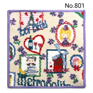 フェイラー(FEILER)のNo.801新品★フェイラータオルハンカチ/パープル女の子パリ風(ハンカチ)