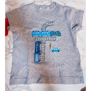 ファミリア(familiar)のfamiliar 電車Tシャツ100(Tシャツ/カットソー)