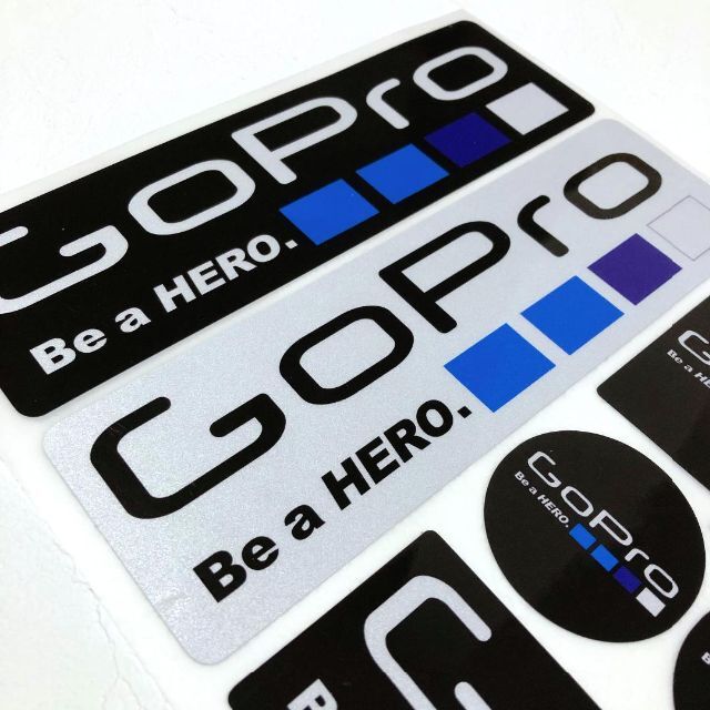 （新品）アクションカメラ GoPro Heroステッカー シール 1セット 自動車/バイクのバイク(ステッカー)の商品写真