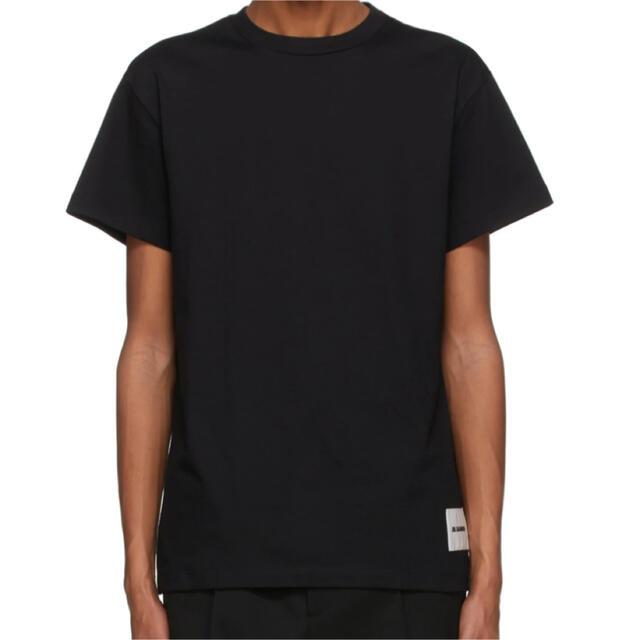 jil sander pack tee black s 1枚 Tシャツ