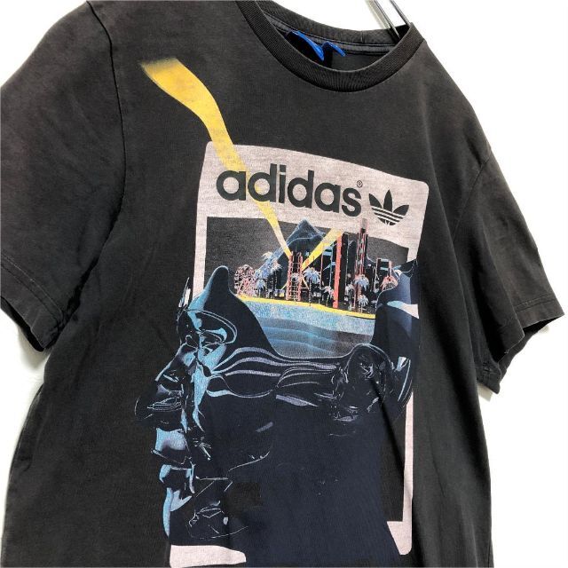 adidas(アディダス)のadidas（アディダス） チャコールグレー 近未来 トレフォイル 半袖Tシャツ メンズのトップス(Tシャツ/カットソー(半袖/袖なし))の商品写真