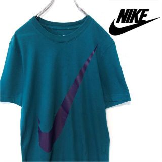 ナイキ(NIKE)のNIKE（ナイキ）ビッグスウォッシュロゴ グリーン 碧色　半袖Tシャツ(Tシャツ/カットソー(半袖/袖なし))