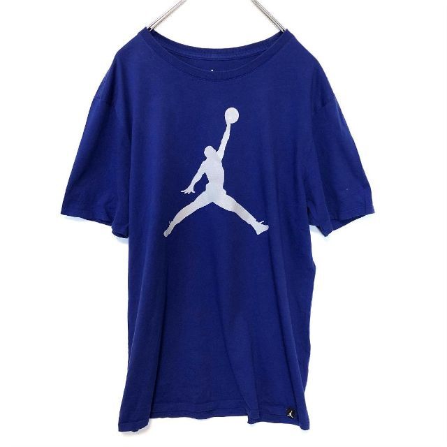 NIKE(ナイキ)のNIKE（ナイキ）ジャンプマン JUMPMAN エンボスプリント 青 Tシャツ メンズのトップス(Tシャツ/カットソー(半袖/袖なし))の商品写真