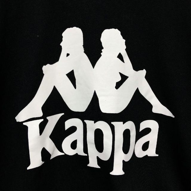 Kappa(カッパ)のKappa（カッパ）ビッグシルエット　ビッグロゴ　サイドテープロゴ　ブラック メンズのトップス(Tシャツ/カットソー(半袖/袖なし))の商品写真