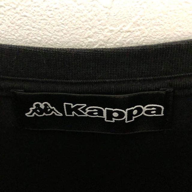 Kappa(カッパ)のKappa（カッパ）ビッグシルエット　ビッグロゴ　サイドテープロゴ　ブラック メンズのトップス(Tシャツ/カットソー(半袖/袖なし))の商品写真