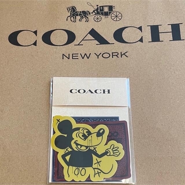 COACH(コーチ)の★残り1セット‼︎【COACH】ミッキー×キースヘリング エンタメ/ホビーの声優グッズ(ステッカー（シール）)の商品写真