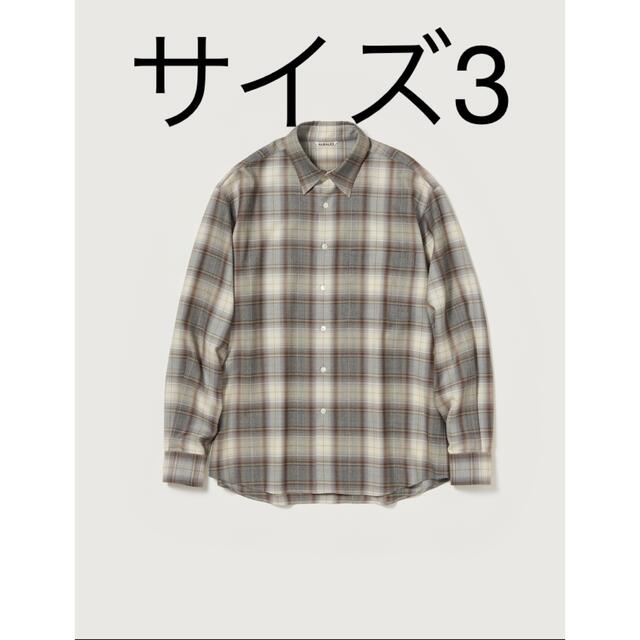 AURALEE SUPER LIGHT WOOL CHECK SHIRTS 3 - シャツ