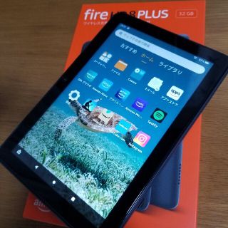 良品☆Amazon fire  HD 8 plus 32GB ガラスフィルム(タブレット)