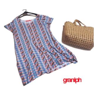 グラニフ(Graniph)の夏物お値下げ◆graniph/グラニフ◆F(M-LL位) オーバーサイズTシャツ(Tシャツ(半袖/袖なし))