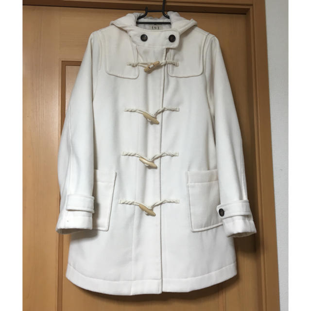 SM2(サマンサモスモス)のホワイト＊ダッフルコート レディースのジャケット/アウター(ダッフルコート)の商品写真