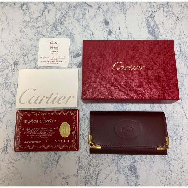 Cartier カルティエ 4連 マストライン キーケース レザー ボルドー | フリマアプリ ラクマ