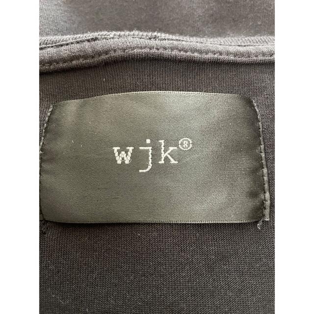 wjk(ダブルジェーケー)のwjk ダブルジェーケー Tシャツ　半袖 Vネック ブラック　L メンズのトップス(Tシャツ/カットソー(半袖/袖なし))の商品写真