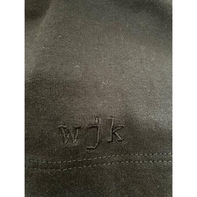 wjk(ダブルジェーケー)のwjk ダブルジェーケー Tシャツ　半袖 Vネック ブラック　L メンズのトップス(Tシャツ/カットソー(半袖/袖なし))の商品写真