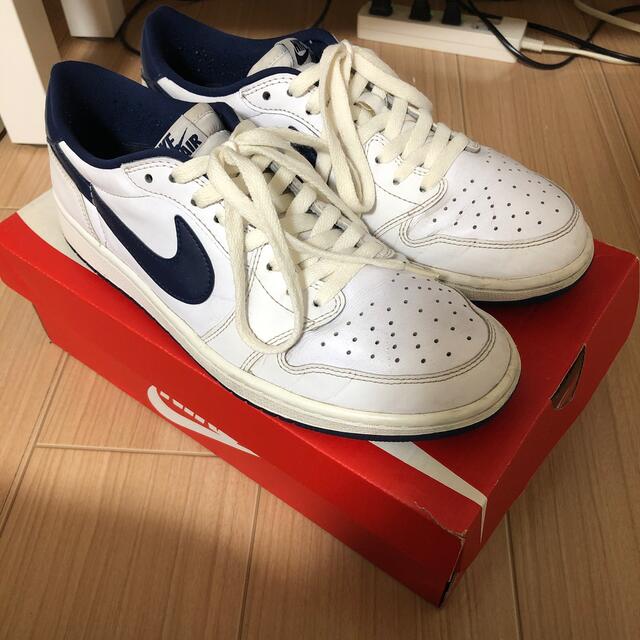 NIKE(ナイキ)のAIR JORDAN 1 LOW Metallic Navy 27.5cm メンズの靴/シューズ(スニーカー)の商品写真