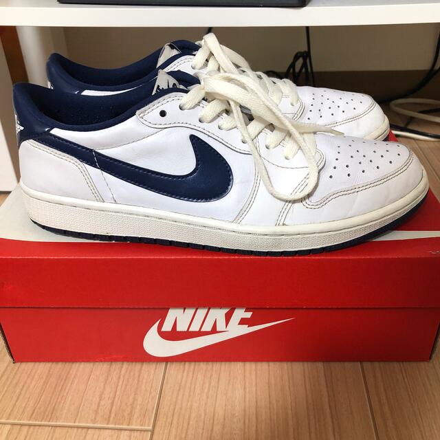 NIKE(ナイキ)のAIR JORDAN 1 LOW Metallic Navy 27.5cm メンズの靴/シューズ(スニーカー)の商品写真