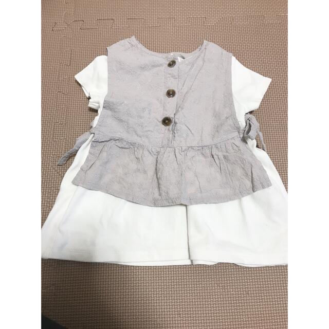 しまむら(シマムラ)のしまむら　ガーリートップス　90 キッズ/ベビー/マタニティのキッズ服女の子用(90cm~)(Tシャツ/カットソー)の商品写真