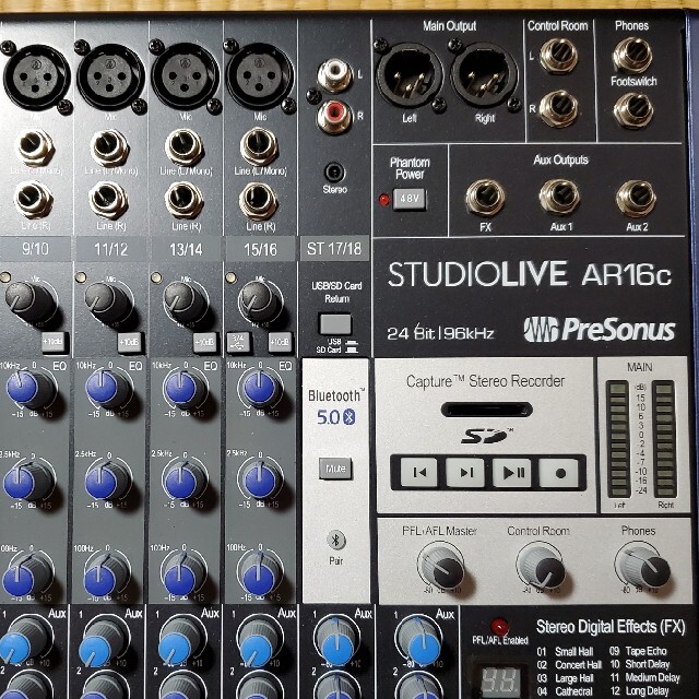 16chミキサー&オーディオインターフェイス studiolive AR16c