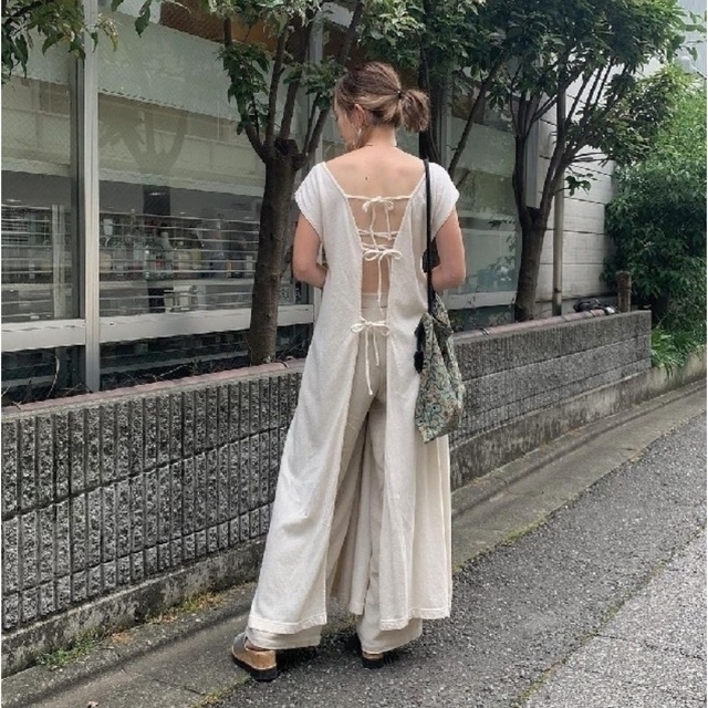 未使用 美品 R JUBILEE 19SS Back Ribbon Dress