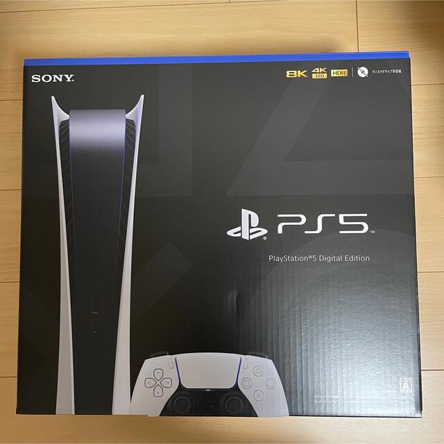 PlayStation(プレイステーション)の【新品/未使用】プレイステーション5 PS5 本体 デジタル Edition エンタメ/ホビーのゲームソフト/ゲーム機本体(家庭用ゲーム機本体)の商品写真