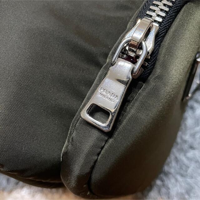 美品 プラダ バケット 2way ショルダーバッグ ナイロン PRADA 6