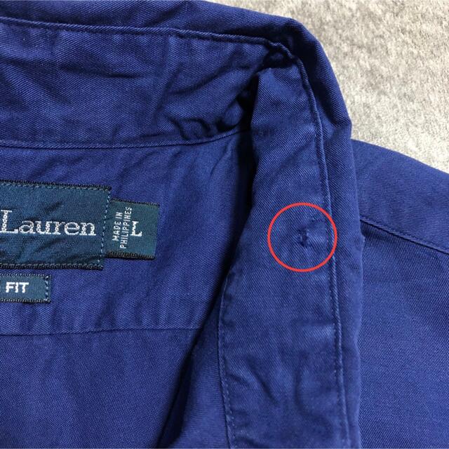 Ralph Lauren(ラルフローレン)のラルフローレン☆ワンポイント刺繍ロゴチノボタンダウンシャツ 90s メンズのトップス(シャツ)の商品写真