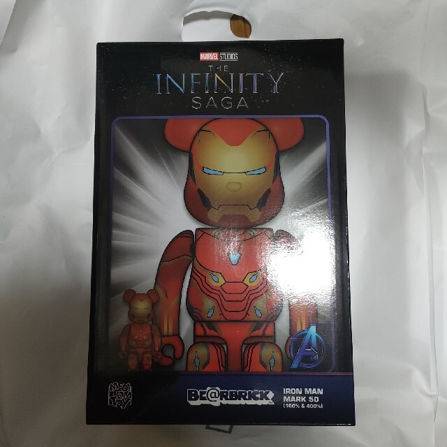 BE@RBRICK IRON MAN MARK 50 100％ & 400％IRONMAN