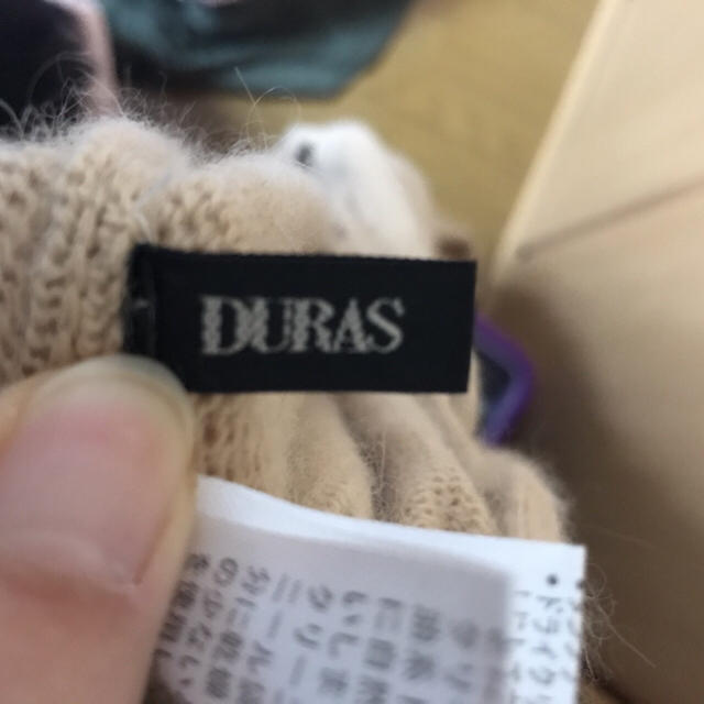 DURAS(デュラス)のアンゴラ生地！DURAS ♥ フリンジポンチョ レディースのジャケット/アウター(ポンチョ)の商品写真