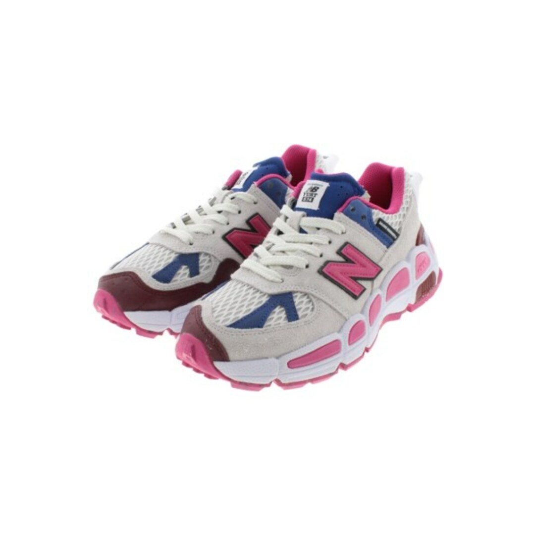 New Balance ニューバランス スニーカー 26cm 白xピンクx紺